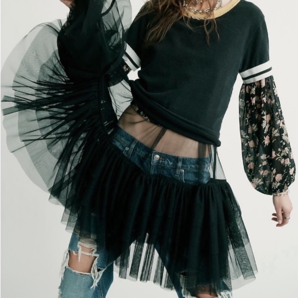 Free People Push Send Sheer Mini Slip Xtra Small